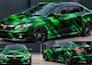 design car vinyl wrap 3d visualize and animation